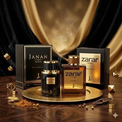 Janan & Zarar Gold Unisex Perfume Set 2 Ml Long Lasting Floral
