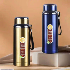 Stainless Steel Water Bottle 316 Gold Blue Vacuum Insulated