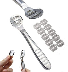 Stainless Steel Foot Scraper with 10 Blades Free