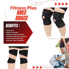 Nylon Knee Braces Black 2Pcs XL XXL Portable