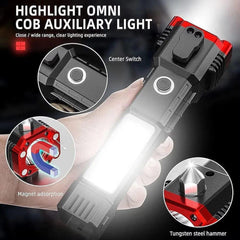 Premium Quality LED Torch Light Black ABS Durable