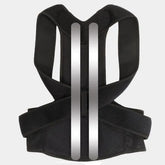Men's Adjustable Black Waist Belt with Red Straps