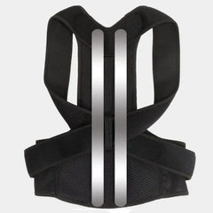 Men's Adjustable Black Waist Belt with Red Straps