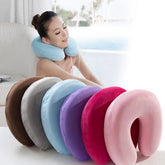 Travel Neck Pillow Multi Color Nylon Comfort Support