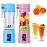 Portable Rechargeable Juicer Blender Blue Pink USB