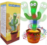 Dancing Cactus Plush Toy Green LED Music for Kids 1-10