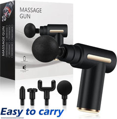 Portable Massage Gun Black USB Rechargeable