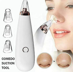 Derma Suction Facial Cleanser White Rose Gold 3 Tips