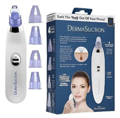 Derma Suction Facial Cleanser White Rose Gold 3 Tips