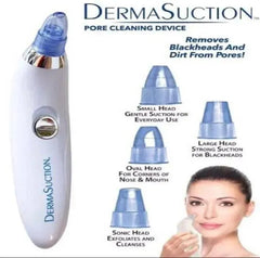 Derma Suction Facial Cleanser White Rose Gold 3 Tips