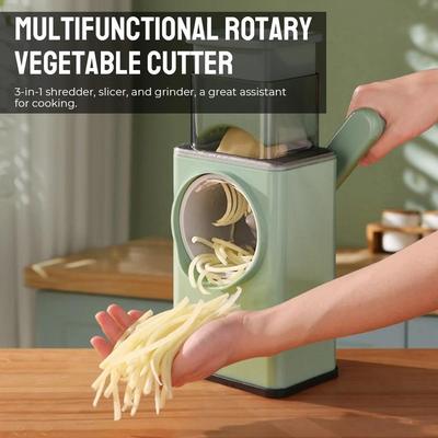 Green Manual Food Chopper with 3 Blades