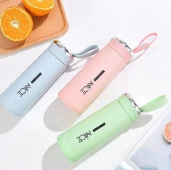 Premium BPA-Free Glass Water Bottles 450ml Leak-Proof