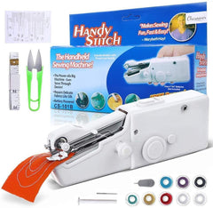 Foldable Battery Powered Sewing Machine White ABS