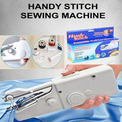 Foldable Battery Powered Sewing Machine White ABS