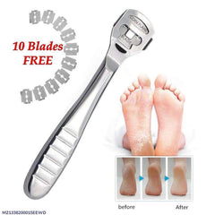 Stainless Steel Foot Scraper with 10 Blades Free