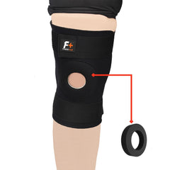Nylon Knee Braces Black 2Pcs XL XXL Portable
