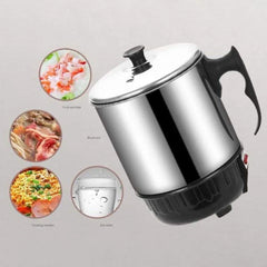 Portable Electric Kettle Stainless Steel Black