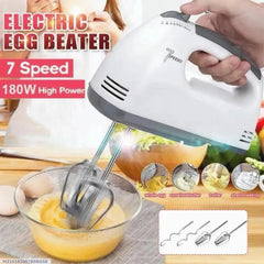 Electric Egg Blender 7 Speed 180W Stainless Steel