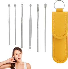 Ear Wax Cleaning Kit 6-Piece Stainless Steel Set