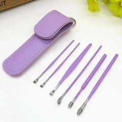 Ear Wax Cleaning Kit 6-Piece Stainless Steel Set