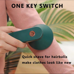 Portable Lint Remover Green 1200mAh Battery